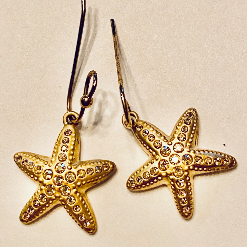 Touchstone Crystal Starfish Earrings